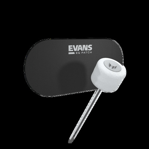 Evans EQ Double Pedal Patch, Black Nylon