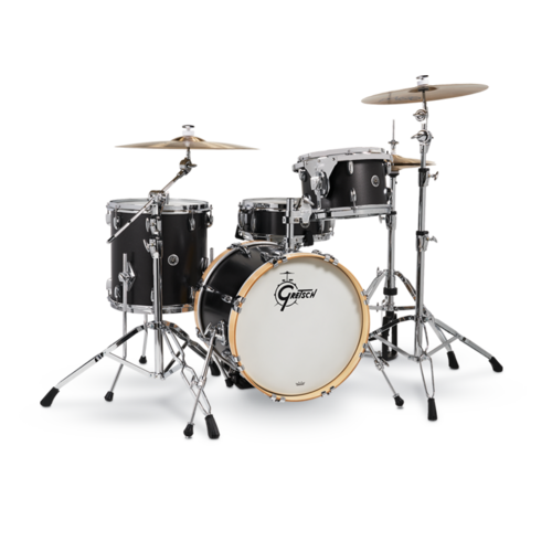 Gretsch Brooklyn 22" 4Pc Satin Metallic Black Drum Kit 