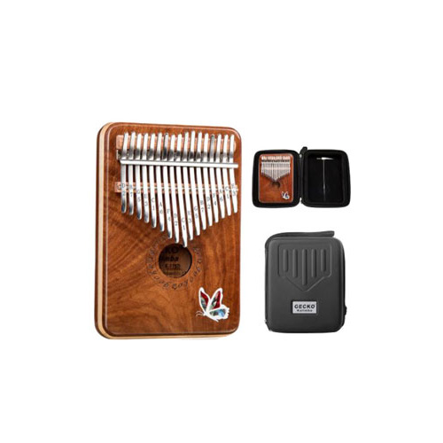 Gecko Kalimba - 17 Notes - Resonant Maple Body - Bonus Case