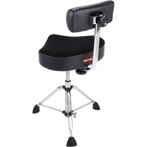 Gibraltar 9808HMB Hydraulic Saddle Drum Throne with Backrest
