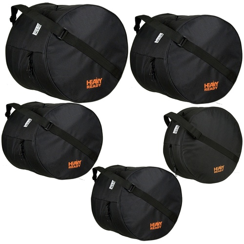 Protec Heavy Ready 5pc Drum Bag Set 22″, 16", 12", 10" 14" x 5.5