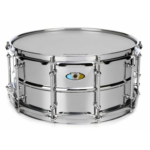 LUDWIG SUPRALITE STEEL SNARE 6.5X14 INCH