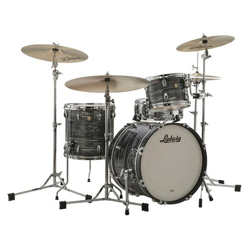 Ludwig Classic Maple 20" Downbeat 3Pc Shell Pack - Vintage Black Oyster