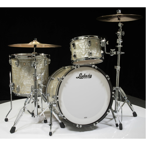 Ludwig Classic Maple 20" Downbeat 3pc Shell Pack - Classic Olive Pearl