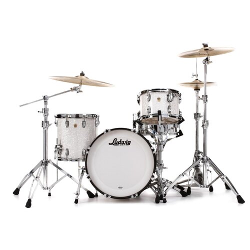 Ludwig Classic Maple Downbeat 20 3-piece Shell Pack - White Marine Pearl