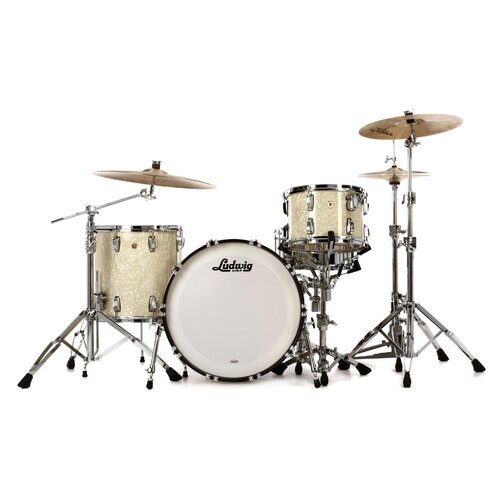 Ludwig Classic Maple 22" Fab - VINTAGE WHITE MARINE PEARL
