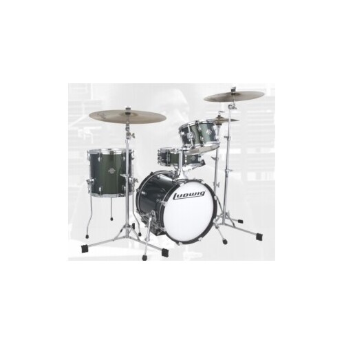 Ludwig Breakbeats 16" Shell Pack - Green Sparkle Finish