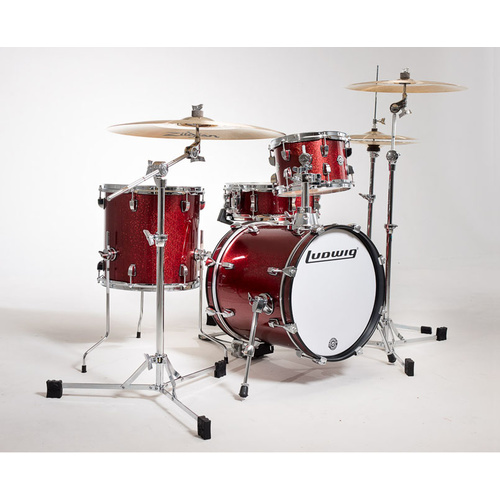 Ludwig 16" Breakbeats Shell Pack  Finish: Red Wine Sparkle