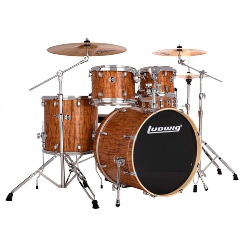 Ludwig Evolution 22" Drumkit w/hardware & Throne Cherry Finish