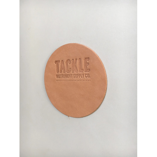 Large Leather Bass Drum Beater Patch - Natural