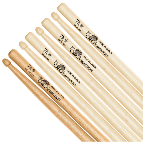 Los Cabos 7A - 4 PACK (2 Red Hickory 2 Hickory) - Wood Tip