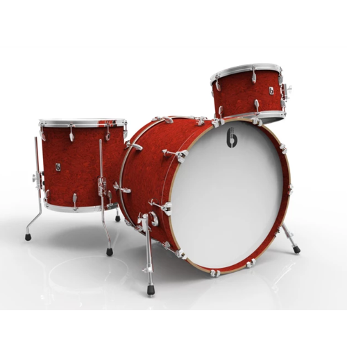 BDC Legend Club 22" 3pc Shell Pack - Buckingham Scarlett Satin Oil Finish