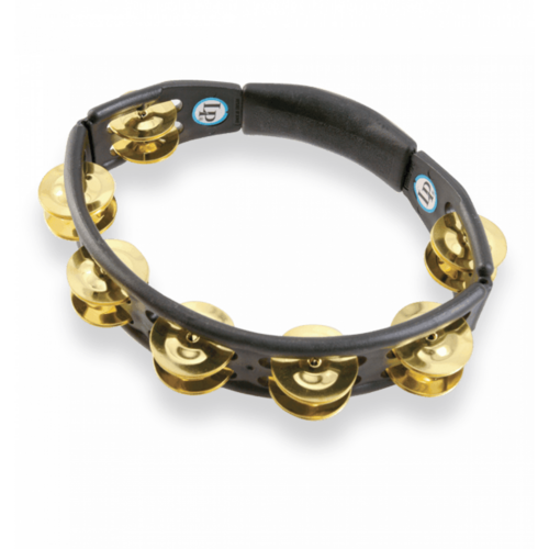 LP Cyclops Handheld Tambourine - Black - Brass Jingles