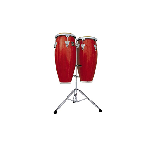 LP 10" & 11" Aspire Conga Set w/ Stand - Red Wood Finish