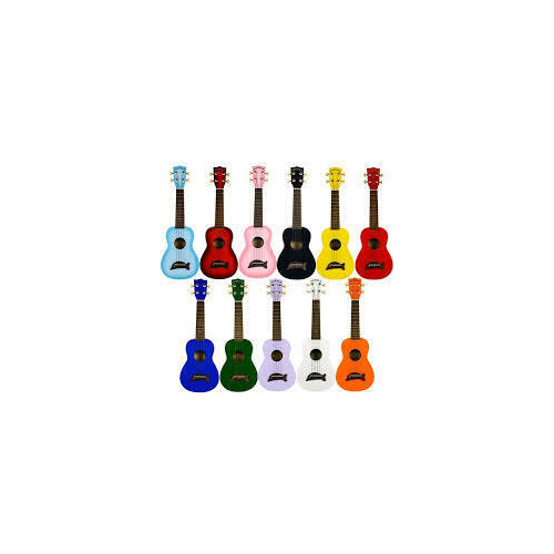 Makala Dolphin Bridge Ukulele - Solid Green Gloss
