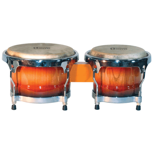 Mano Professional Cuban Style Bongos - Sunburst Finish