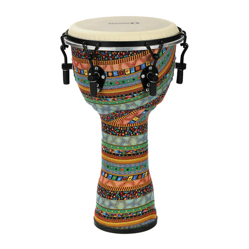 Mano 10" Tuneable Djembe - Water Spirit Finish W/ Free Bag