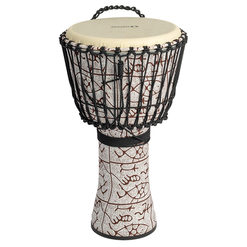 Mano 12" Rope Tuned Djembe With Bag - Natural Tone Marine
