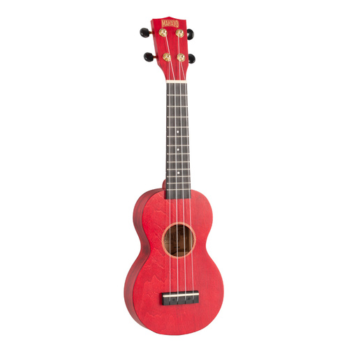 Mahalo Slimline Ukulele - Transparent Red