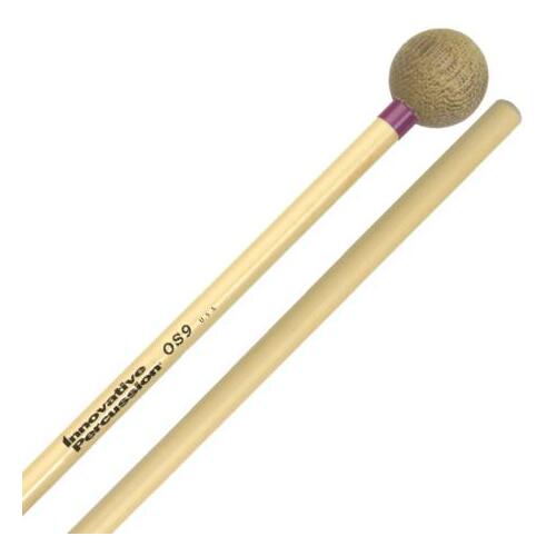 Innovative Orchestral Series OS9 Medium Glock Mallets - Extremely Bright - Linen Phenolic - Purple Tape - Rattan