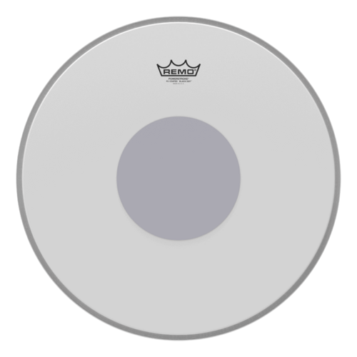 Remo 18" Controlled Sound X Coated Black Dot Bass Drum Head - Bottom Black Dot