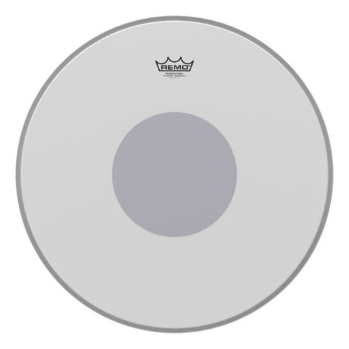 Remo 20" Powerstroke P3 Coated Black Dot Bass Drum Head - Bottom Black Dot