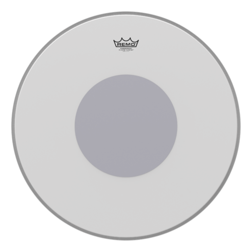 Remo 22"  Powerstroke P3 Coated Black Dot Bass Drum Head - Bottom Black Dot