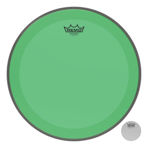 Powerstroke® P3 Colortone™ Green Bass Drumhead, 16"