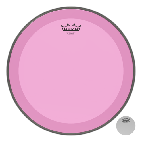 Remo 16" Powerstroke P3 Colortone Pink Bass Drum Head