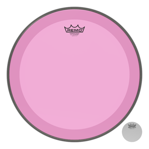 Powerstroke® P3 Colortone™ Pink Bass Drumhead, 16"