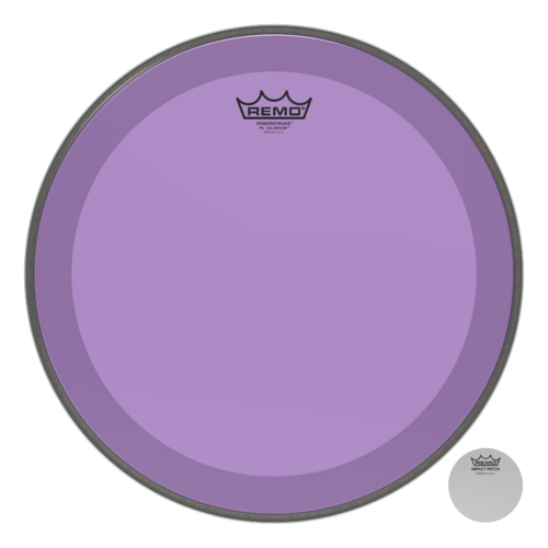 Remo 16" Powerstroke P3 Colortone Purple Bass Drum Head