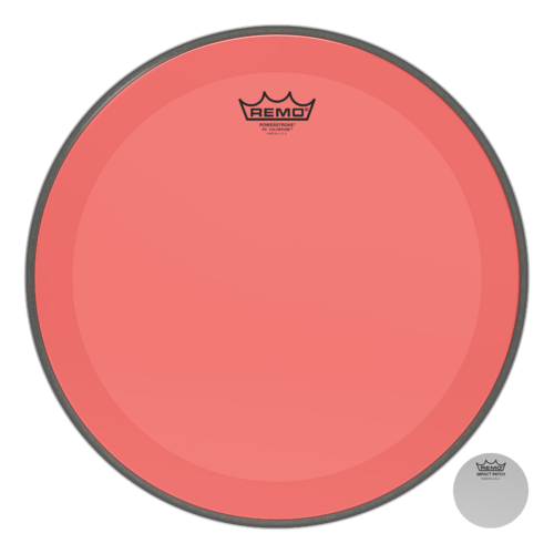 Powerstroke® P3 Colortone™ Red Bass Drumhead, 16"