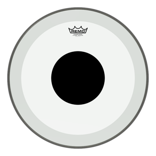 Powerstroke® P3 Clear Black Dot™ Bass Drumhead - Top Black Dot™, 18"