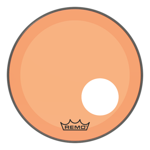 Powerstroke® P3 Colortone™ Orange Bass Drumhead, 18", 5" Offset Hole