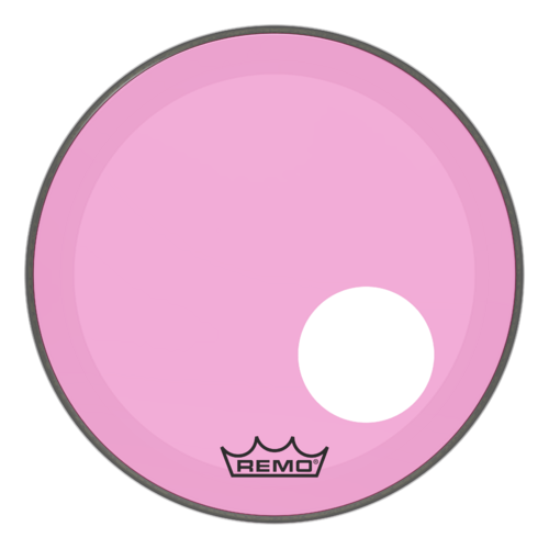 Powerstroke® P3 Colortone™ Pink Bass Drumhead, 18", 5" Offset Hole