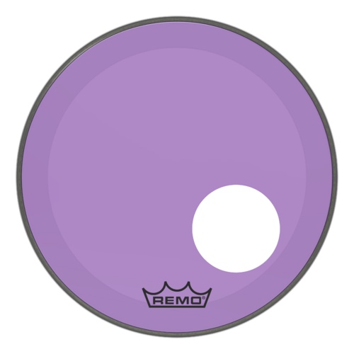 Powerstroke® P3 Colortone™ Purple Bass Drumhead, 18", 5" Offset Hole