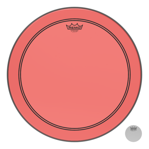 Remo 18" Powerstroke P3 Colortone Red Bass Drum Head