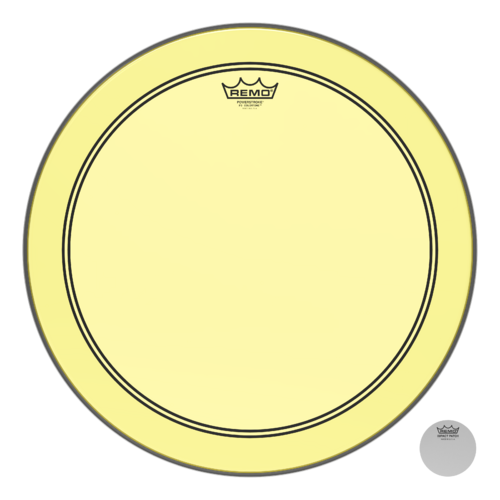 Remo 18" Powerstroke P3 Colortone Yellow Bass Drum Head