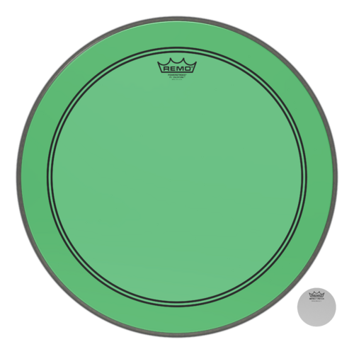 Remo 20" Powerstroke P3 Colortone Green Bass Drum Head