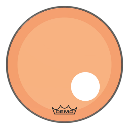Powerstroke® P3 Colortone™ Orange Bass Drumhead, 20", 5" Offset Hole