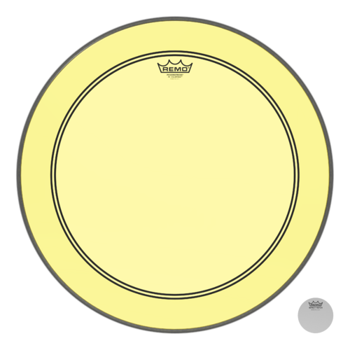 Remo 22" Powerstroke P3 Colortone Yellow Bass Drum Head