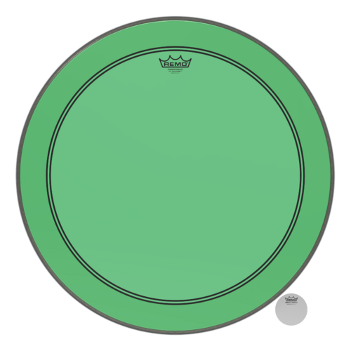 Remo 24" Powerstroke P3 Colortone Green Bass Drum Head