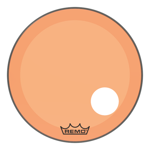 Powerstroke® P3 Colortone™ Orange Bass Drumhead, 24", 5" Offset Hole
