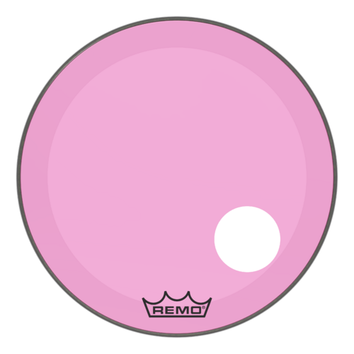 Powerstroke® P3 Colortone™ Pink Bass Drumhead, 24", 5" Offset Hole