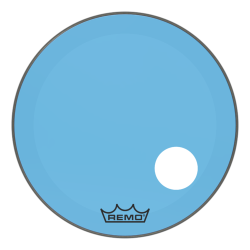 Powerstroke® P3 Colortone™ Blue Bass Drumhead, 26", 5" Offset Hole