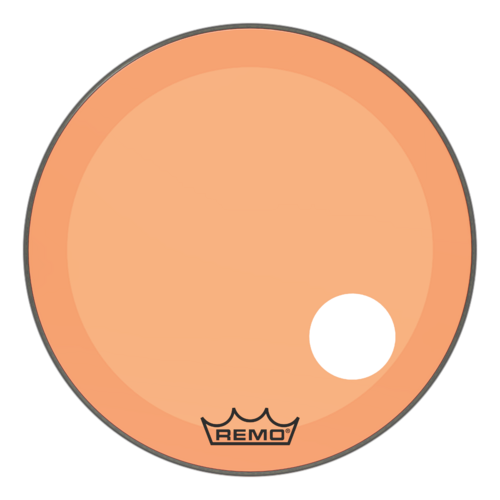 Powerstroke® P3 Colortone™ Orange Bass Drumhead, 26", 5" Offset Hole