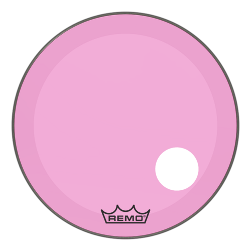 Powerstroke® P3 Colortone™ Pink Bass Drumhead, 26", 5" Offset Hole