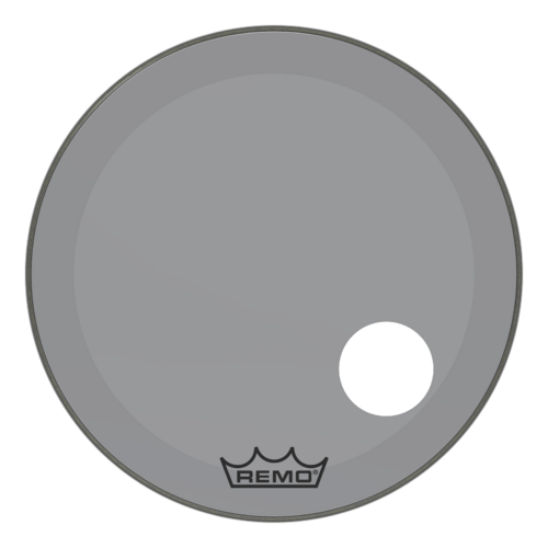 Remo 26" Powerstroke P3 Colortone Smoke Bass Drum Head, 5" Offset Hole