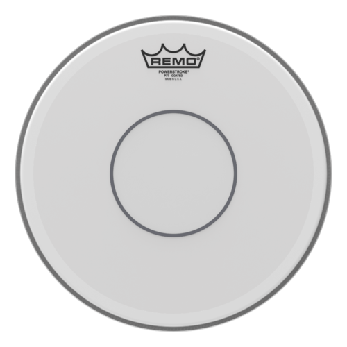 Remo 12" Powerstroke 77 Coated Clear Dot Snare Drum Head - Top Clear Dot