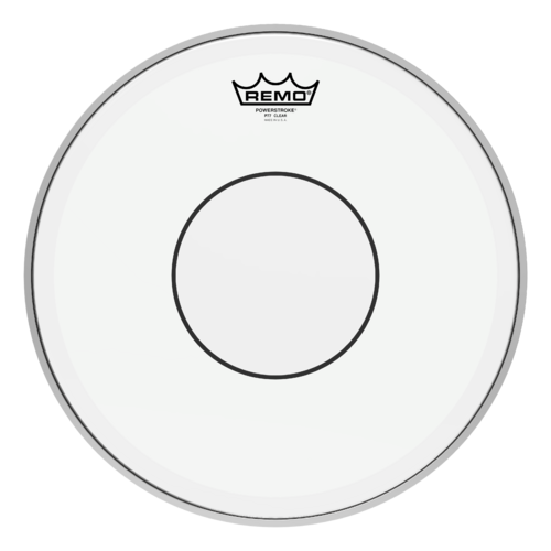 Remo 14" Powerstroke 77 Clear Clear Dot Drum Head - Top Clear Dot